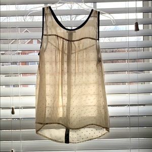 Sheer dressy tank top
